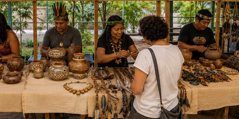 Feira Indígena — Com comunidades indígenas do Jaraguá