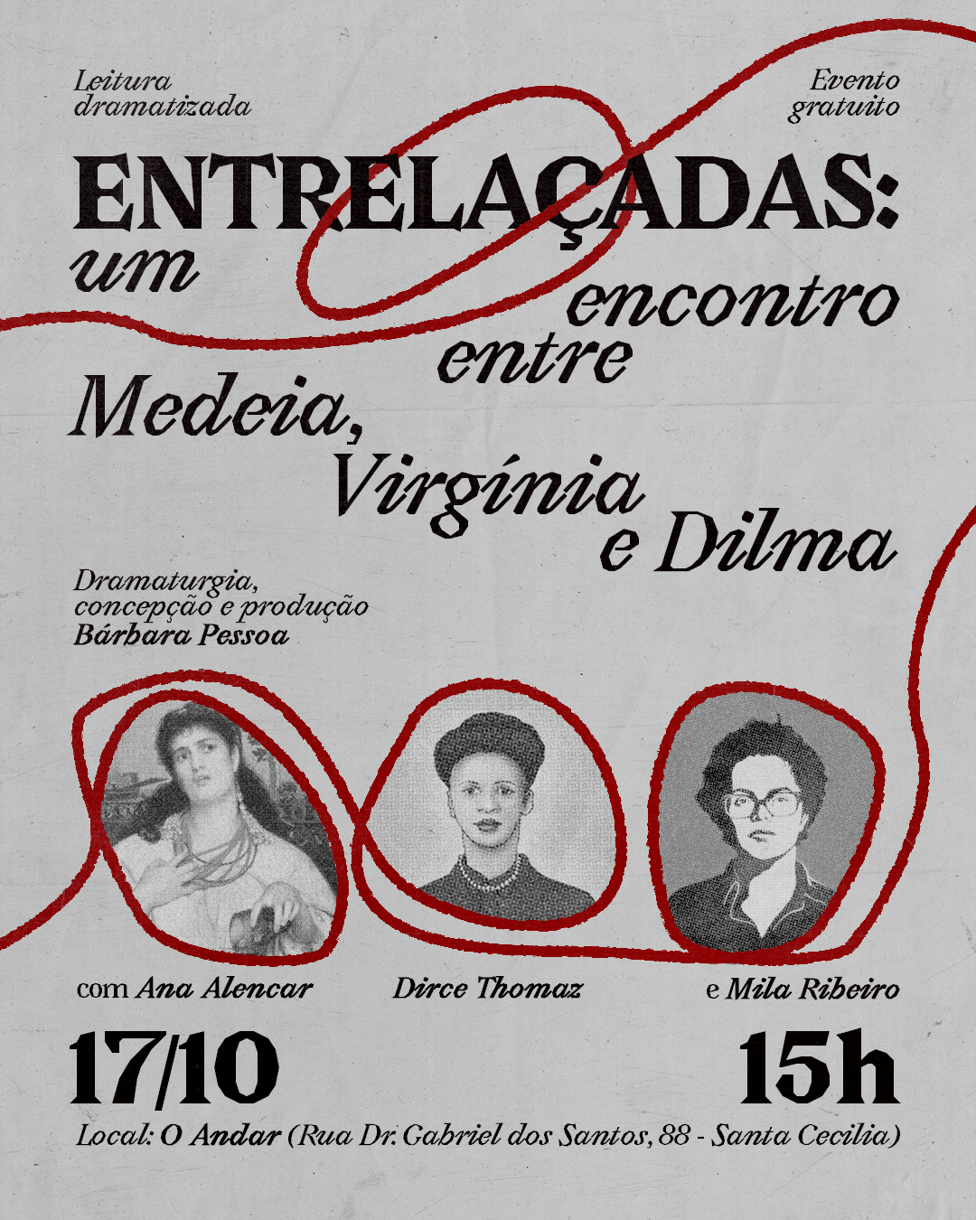 Entrelaçadas: um Encontros Entre Medéia, Virgínia e Dilma