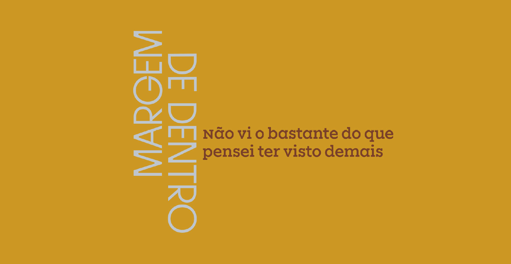 Margem de Dentro - Não Vi o Bastante do Que Pensei Ter Visto Demais — Curadoria de Claudinei Roberto da Silva